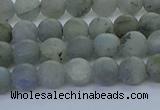CLB872 15.5 inches 6mm round matte labradorite gemstone beads
