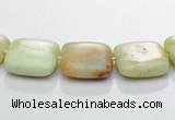 CLE24 lemon turquoise 12*12mm square gemstone beads Wholesale