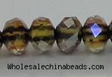 CLG43 14 inches 8*10mm faceted rondelle handmade lampwork beads