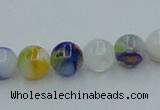 CLG508 16 inches 6mm round lampwork glass beads wholesale