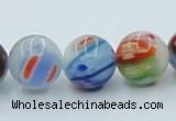 CLG510 16 inches 12mm round lampwork glass beads wholesale