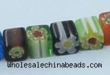 CLG511 16 inches 8*8mm cube lampwork glass beads wholesale