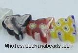 CLG595 16 inches 10*12mm butterfly lampwork glass beads wholesale