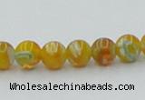 CLG601 16 inches 6mm round lampwork glass beads wholesale