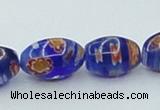 CLG613 5PCS 16 inches 7*12mm rice lampwork glass beads wholesale