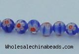 CLG625 10PCS 16 inches 6mm round lampwork glass beads wholesale