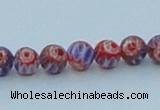 CLG628 10PCS 16 inches 6mm round lampwork glass beads wholesale