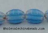 CLG631 5PCS 16 inches 10*14mm oval lampwork glass beads wholesale