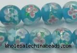 CLG755 15.5 inches 10mm round lampwork glass beads wholesale