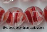 CLG852 15.5 inches 18mm round lampwork glass beads wholesale