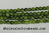 CLJ200 15.5 inches 4mm round dyed sesame jasper beads wholesale