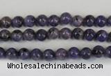 CLJ213 15.5 inches 6mm round dyed sesame jasper beads wholesale