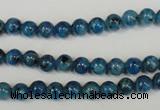 CLJ214 15.5 inches 6mm round dyed sesame jasper beads wholesale