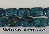 CLJ285 15.5 inches 10*14mm rectangle dyed sesame jasper beads wholesale