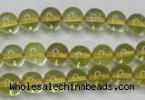 CLQ202 15.5 inches 8mm round natural lemon quartz beads wholesale