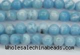 CLR600 15.5 inches 4mm round imitation larimar beads wholesale