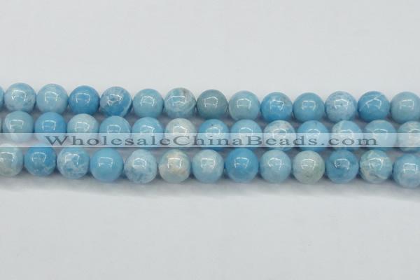 CLR605 15.5 inches 14mm round imitation larimar beads wholesale