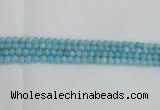 CLR70 15.5 inches 6mm round imitation larimar beads wholesale