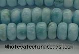 CLR79 15.5 inches 4*7mm rondelle natural larimar gemstone beads