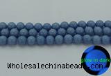 CLU104 15.5 inches 12mm round blue luminous stone beads