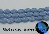 CLU144 15.5 inches 15*20mm oval blue luminous stone beads