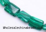 CMA22 10*14mm rectangle imitate malachite beads Wholesale