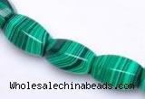 CMA26 10*14mm faceted drum imitate malachite beads Wholesale