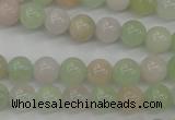 CMG102 15.5 inches 8mm round natural morganite beads wholesale