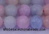 CMG143 15.5 inches 10mm round natural morganite gemstone beads
