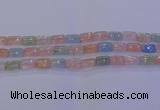 CMG243 15.5 inches 8*12mm rectangle morganite beads wholesale
