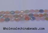 CMG265 15.5 inches 8*12mm faceted oval morganite beads