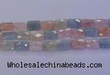 CMG281 15.5 inches 15*20mm faceted rectangle morganite beads