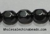 CMH169 15.5 inches 6*8mm lantern magnetic hematite beads