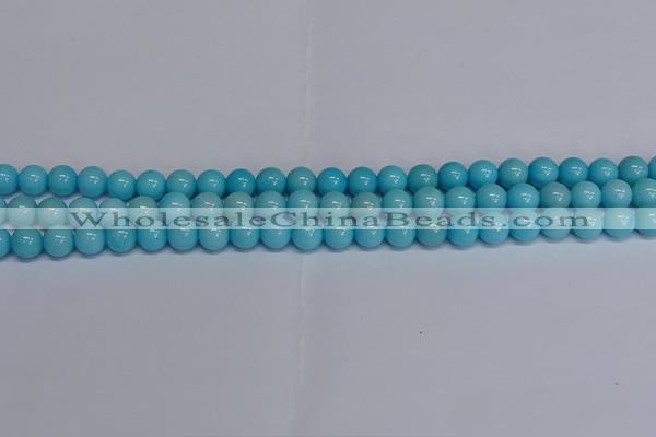 CMJ276 15.5 inches 8mm round Mashan jade beads wholesale