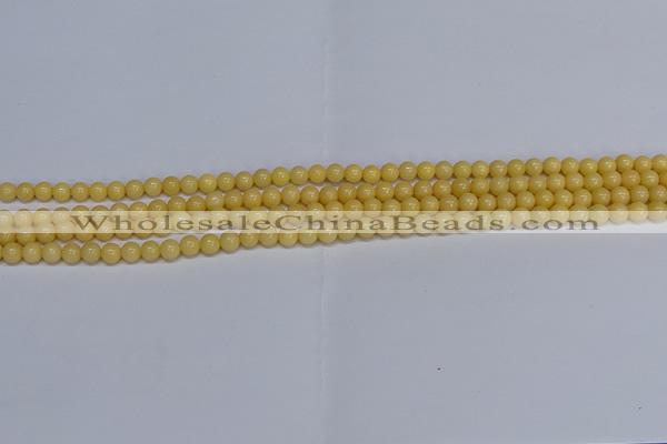 CMJ302 15.5 inches 4mm round Mashan jade beads wholesale