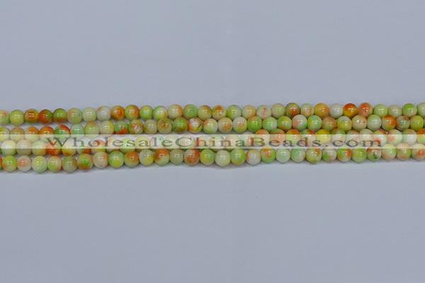 CMJ450 15.5 inches 6mm round rainbow jade beads wholesale