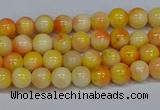 CMJ505 15.5 inches 4mm round rainbow jade beads wholesale