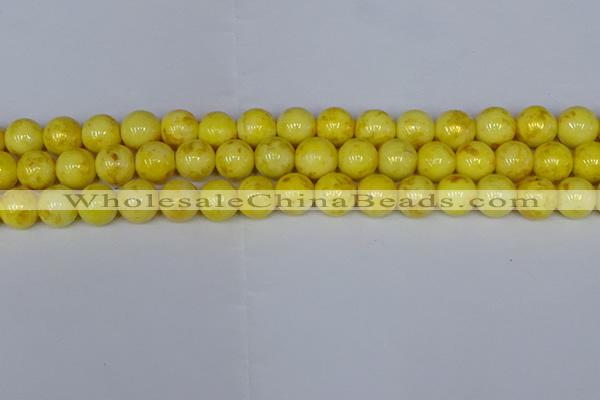 CMJ907 15.5 inches 8mm round Mashan jade beads wholesale