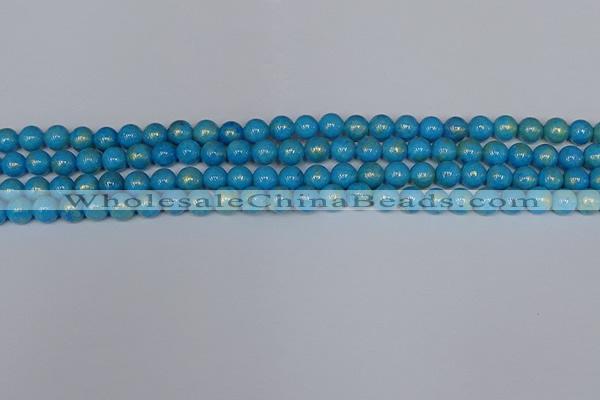CMJ950 15.5 inches 4mm round Mashan jade beads wholesale