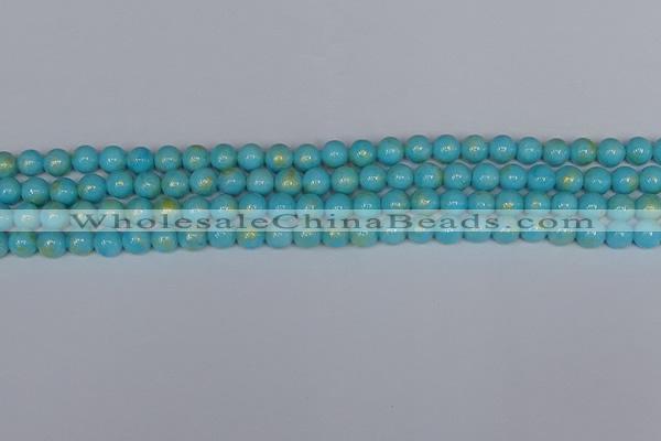 CMJ965 15.5 inches 4mm round Mashan jade beads wholesale