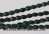 CMN228 15.5 inches 4*6mm faceted teardrop natural malachite beads