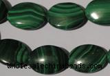 CMN274 15.5 inches 13*18mm oval natural malachite beads wholesale