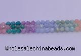 CMQ394 15.5 inches 12mm faceted nuggets mixed quartz beads