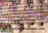 CMQ530 15.5 inches 6mm faceted round colorfull quartz beads