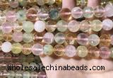 CMQ536 15.5 inches 12mm faceted round colorfull quartz beads