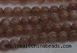 CMS1020 15.5 inches 4mm round AA grade moonstone gemstone beads