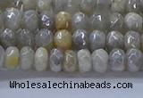 CMS1331 15.5 inches 4*6mm faceted rondelle AB-color grey moonstone beads