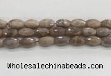 CMS1777 15.5 inches 11*18mm faceted rice AB-color moonstone beads