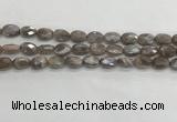 CMS1798 15.5 inches 8*12mm faceted oval AB-color moonstone beads
