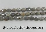 CMS1810 15.5 inches 8*12mm faceted oval AB-color moonstone beads